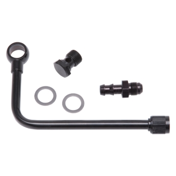Picture of Fuel Line #81263 Black Steel W/ 3/8in Barbed End Inlet & W/O Fuel Filter