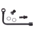 Picture of Fuel Line #81263 Black Steel W/ 3/8in Barbed End Inlet & W/O Fuel Filter