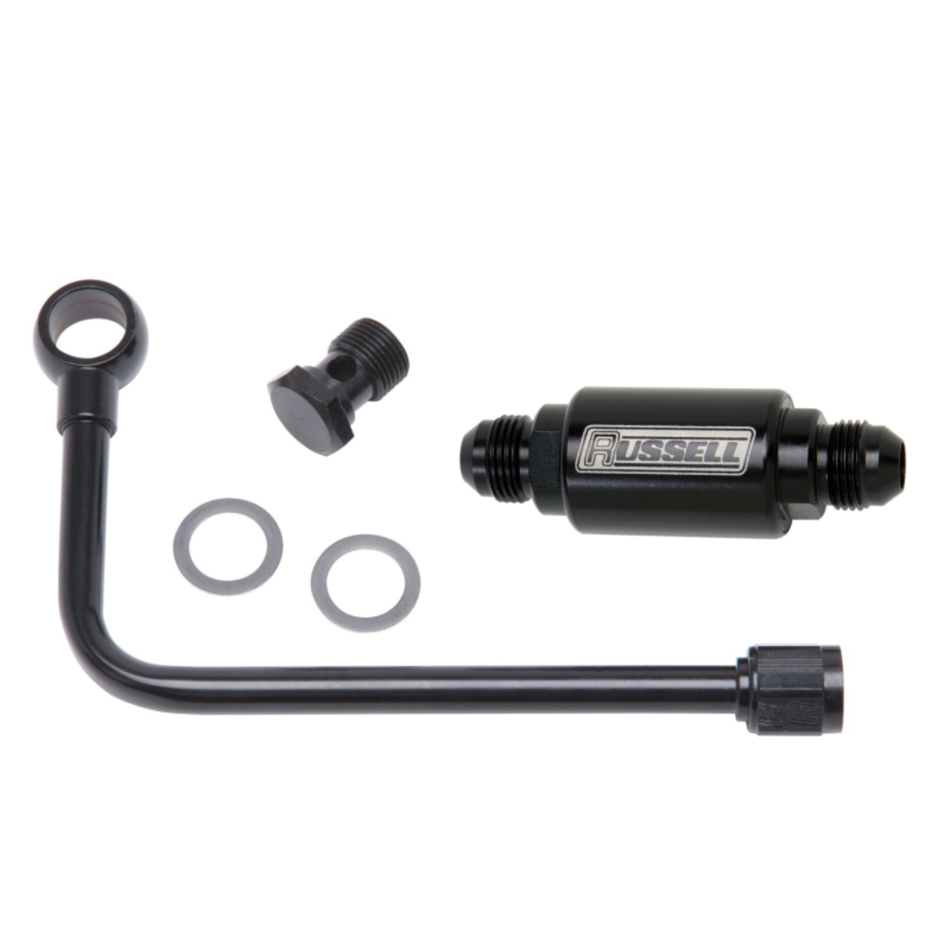 Picture of Fuel Line #81343 Black Steel Fuel Line With Black Anodized Aluminum Filter