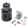 Picture of Edelbrock Fuel Pressure Regulator Carbureted 160 GPH 5-10 PSI 3/8In In/Out 3/8In Return Black