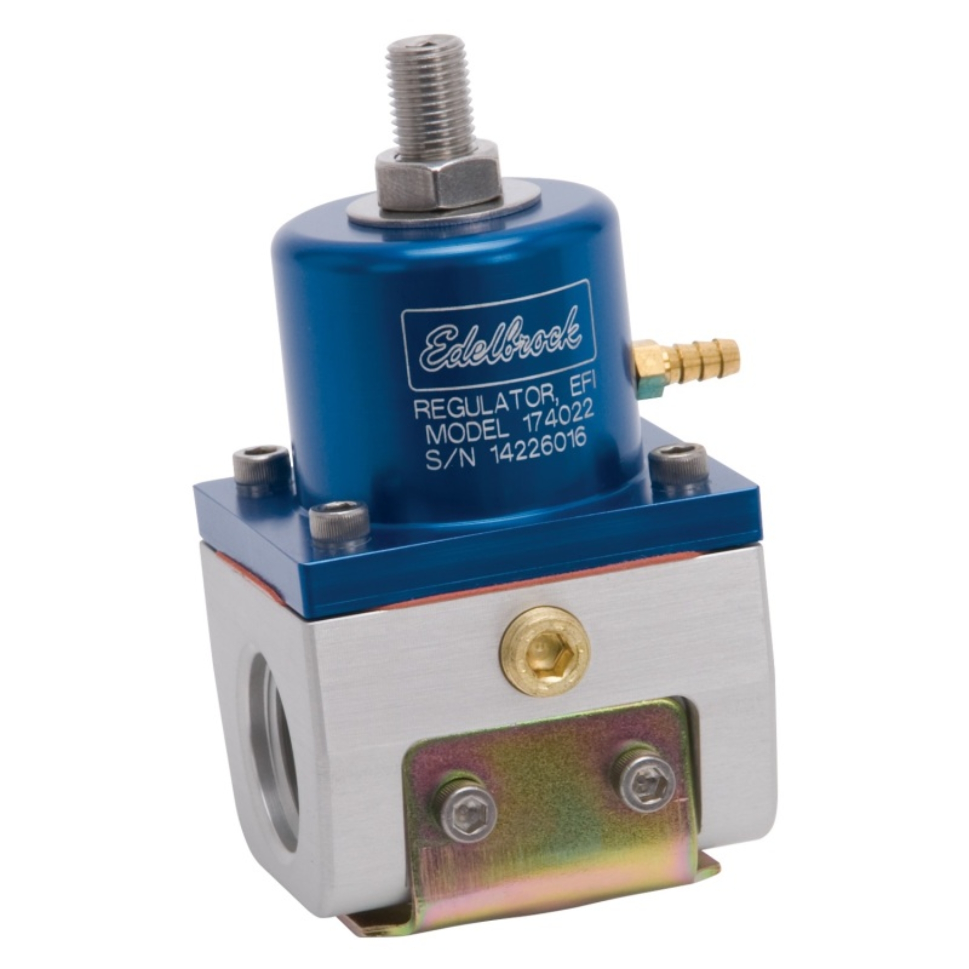 Picture of EFI Fuel Pressure Regulator -10 AN (180 GPH) in Blue/Clear Finish