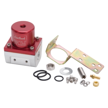 Picture of EFI Fuel Pressure Regulator -6 AN (180 GPH) in Red/Clear Finish