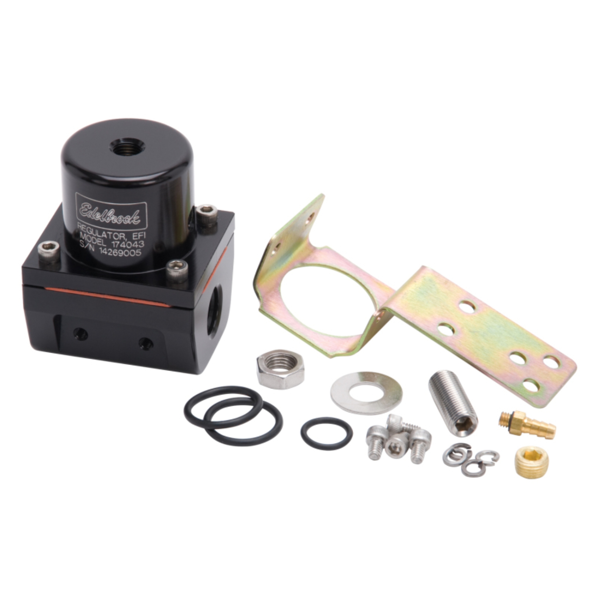 Picture of EFI Fuel Pressure Regulator -6 AN (180 GPH) in Black Finish