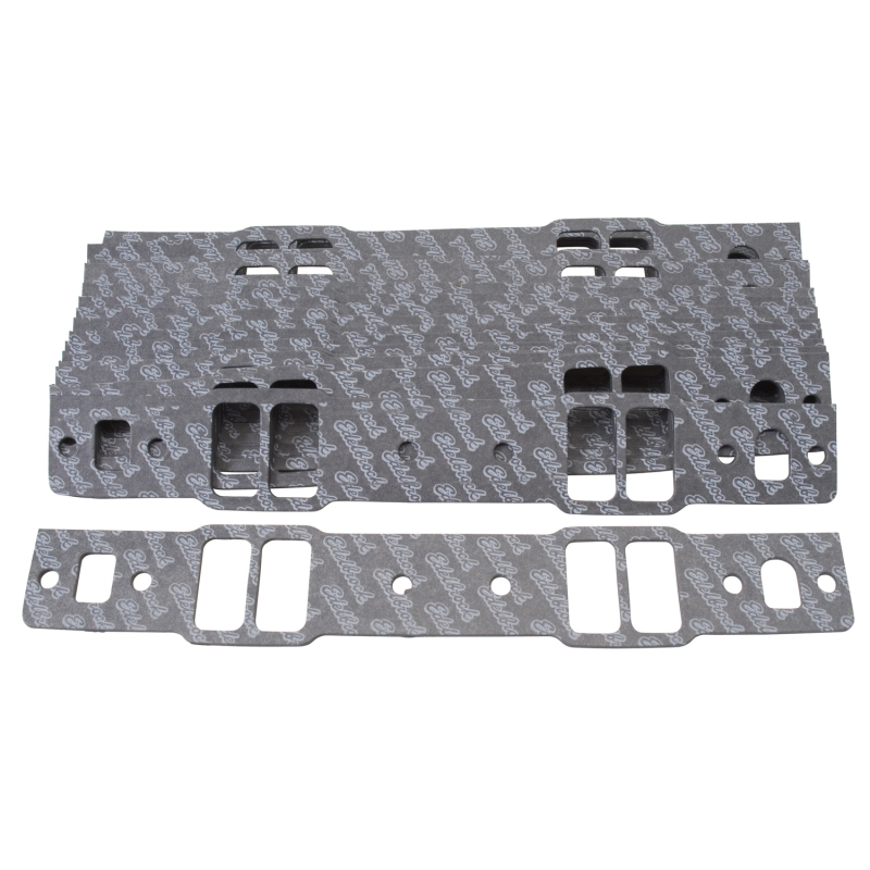 Picture of Edelbrock Small-Block Chevy intake gasket Bowtie (PKG OF 10 SETS) .120 thick