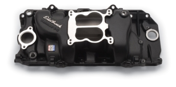 Picture of Performer 2-O Intake Manifold for 1965-90 Big-Block Chevy; Black Finish