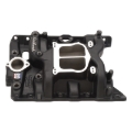 Picture of Performer Intake Manifold for 1965-79 Pontiac 326-455 Non-EGR; Black Finish
