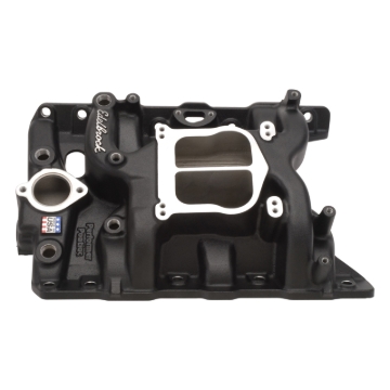 Picture of Performer Intake Manifold for 1965-79 Pontiac 326-455 Non-EGR; Black Finish