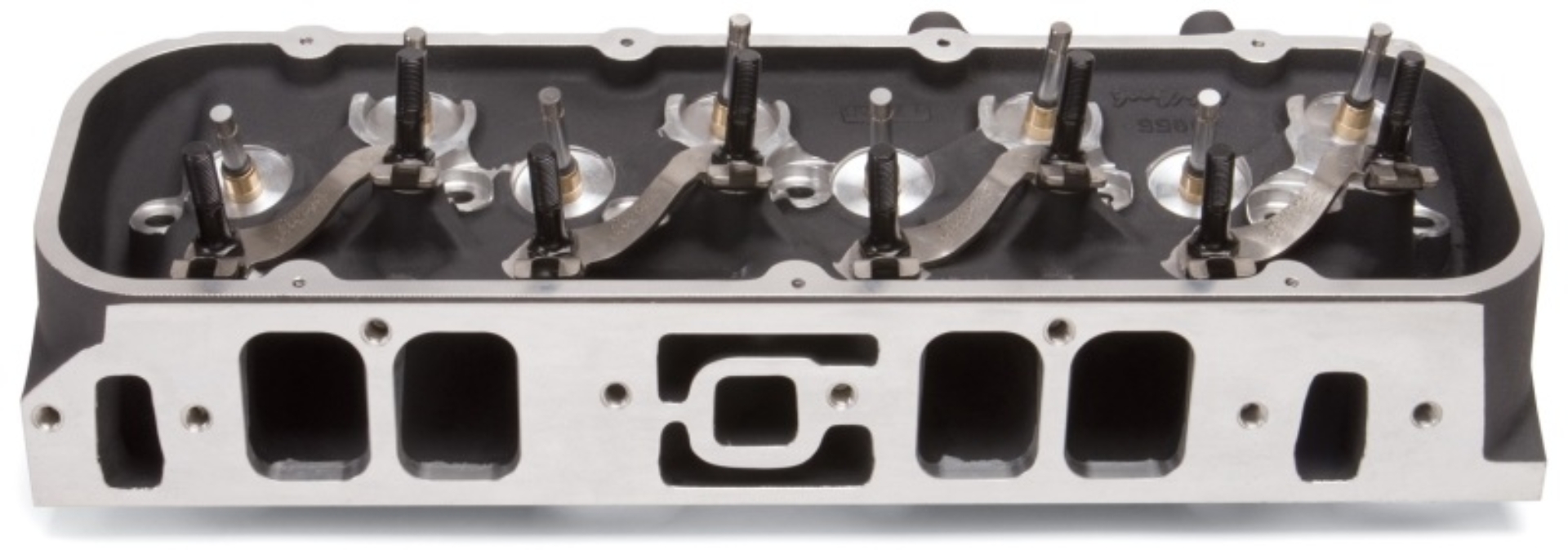 Picture of Edelbrock Single Marine BBC Rect Port Head w/ Valves