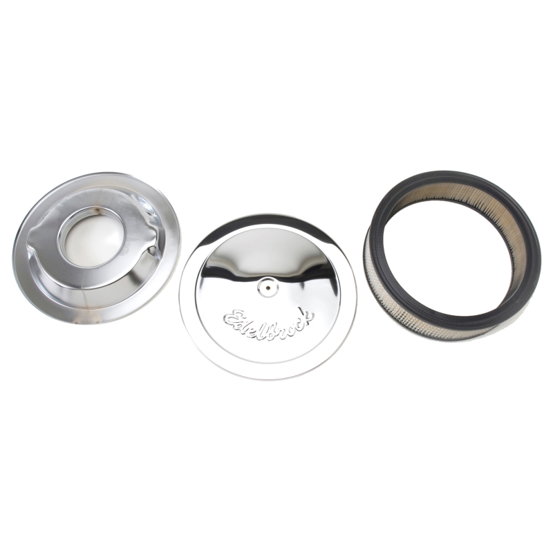 Picture of Pro-Flo Chrome 14" Round Air Cleaner with 3" Paper Element (Deep Flange)