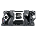 Picture of Performer RPM AIR-Gap Small Block Chevy Black Intake Manifold
