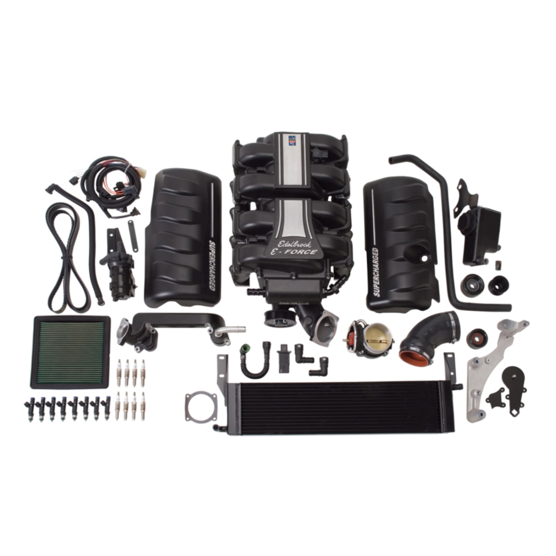 Picture of Edelbrock Stage 1 Supercharger #15800 For 2005-09 Mustang GT 4.6L 3V W/O Tune