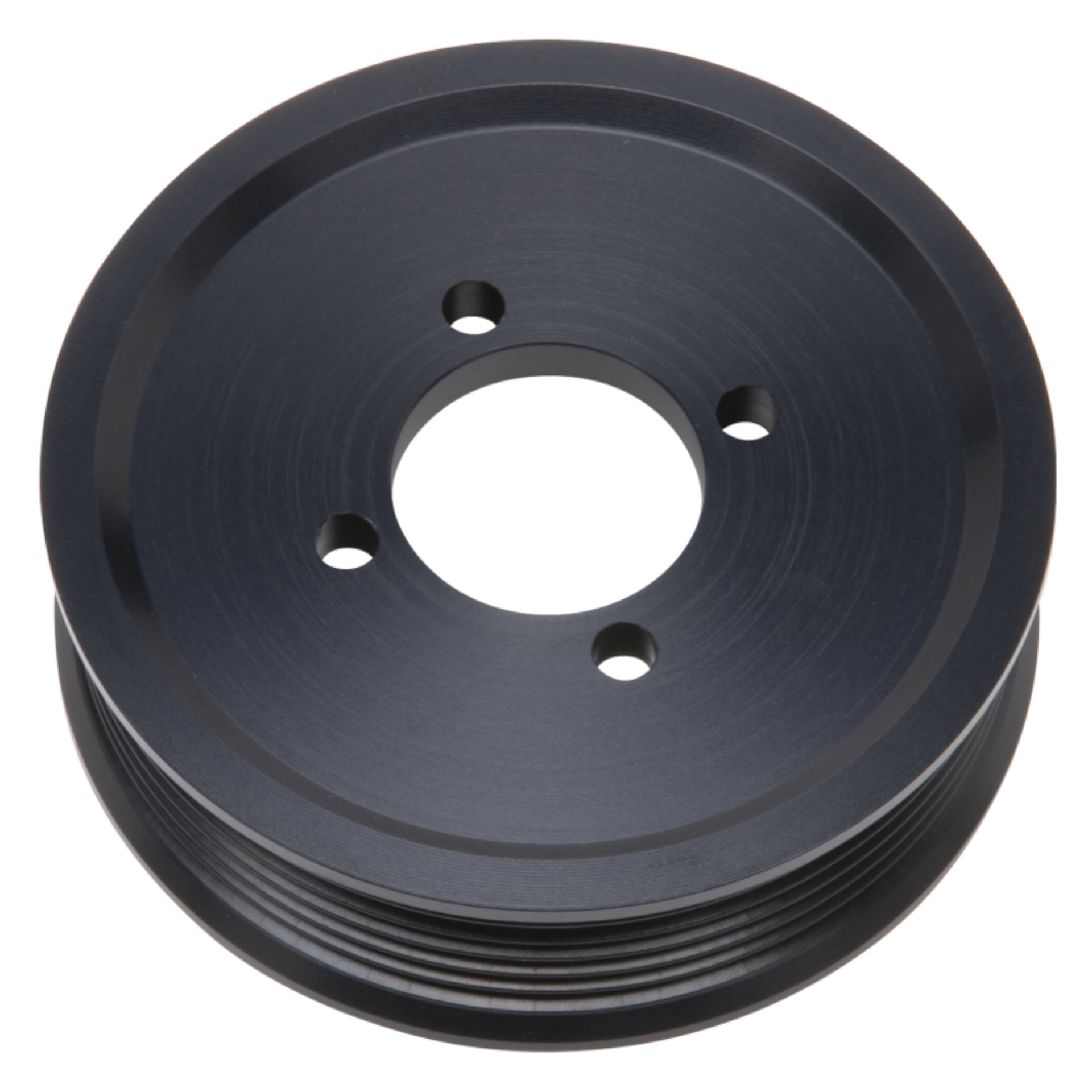 Picture of Edelbrock Competition Supercharger Pulley #15824 3.875 in. 6-Rib; Black Anodized