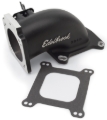 Picture of Throttle Body Intake Elbow #38483 Low Profile; 90mm Opening; Black Powder Coated