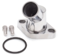 Picture of Edelbrock 45 Deg. Polished Aluminum Waterneck for Chevy 4.3L V6 & Chevy V8