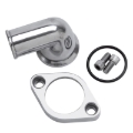 Picture of Edelbrock 90 Deg. Polished Aluminum Waterneck for Chevy 4.3L V6 & Chevy V8
