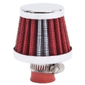 Picture of Edelbrock Valve Cover Breathers 9mm Inlet Red/Chrome