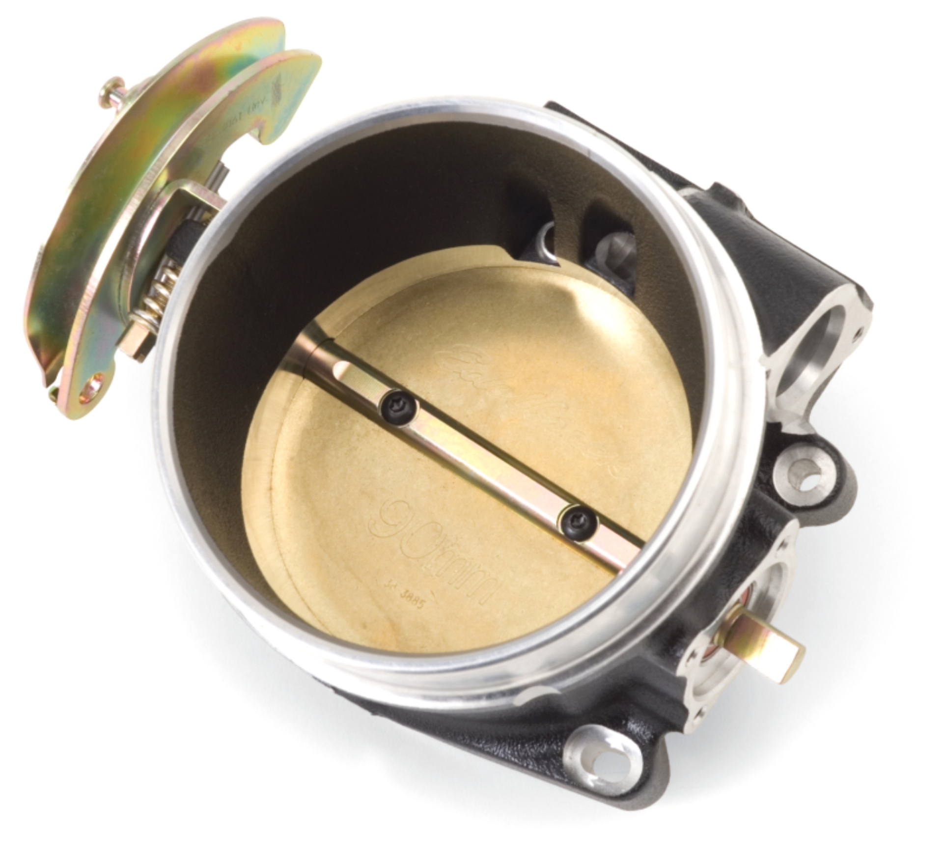 Picture of Fuel Injection Throttle Body #386403 Victor LS W/O IAC & TPS Black Powder Coated