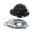 Picture of Water Pump for Pontiac; Standard Rotation in Black Finish