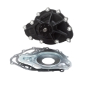 Picture of Water Pump for Pontiac; Standard Rotation in Black Finish