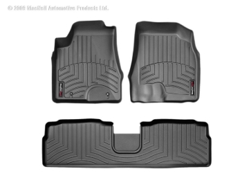 Picture of WeatherTech 06-07 Toyota Highlander Front and Rear Floorliners - Black