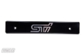 Picture of Turbo XS 15-17 Subaru WRX/STi Billet Aluminum License Plate Delete Black Machined STi Logo