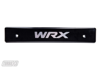 Picture of Turbo XS 15-17 Subaru WRX/STi Billet Aluminum License Plate Delete Black Machined WRX Logo