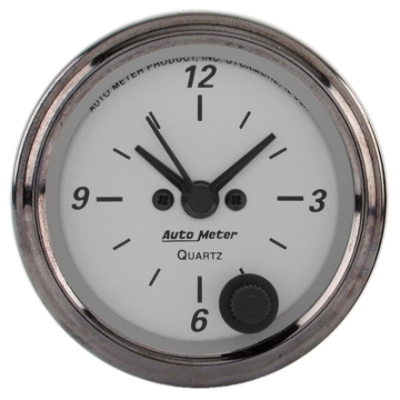 Picture of AutoMeter American Platinum Series 2.0625in Clock 12 Hour Analog