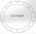 Picture of aFe Power Pro Series Rear Differential Cover Black w/ Machined Fins 99-13 GM Trucks (GM 9.5-14)