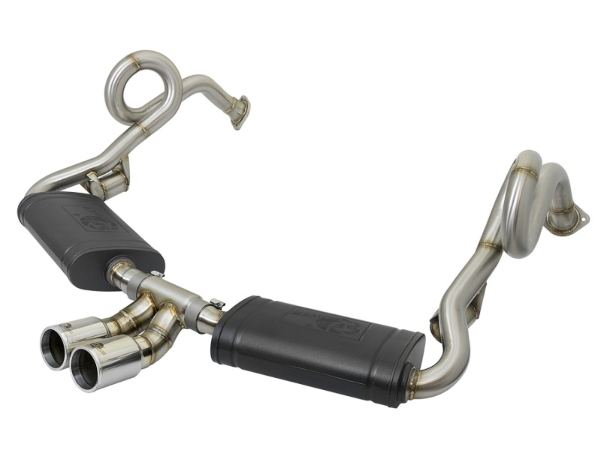 Picture of aFe MACHForce-Xp 2in 304 SS Cat-Back Exhaust w/Polished Tips 13-16 Porsche Boxster/Cayman 2.7L/3.4L