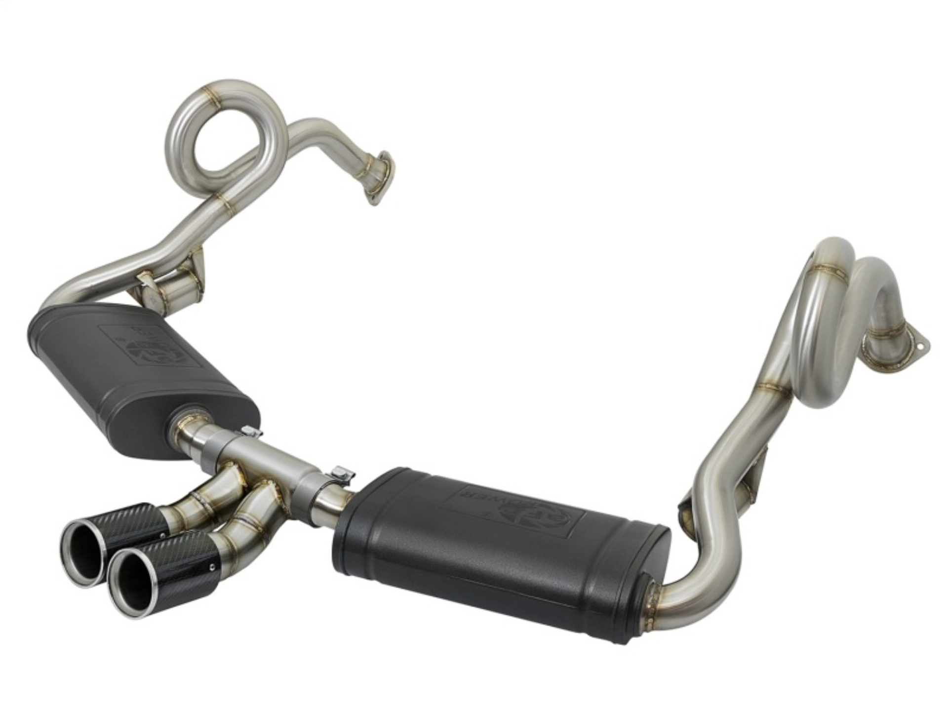 Picture of aFe MACHForce-Xp 2in 304 SS Cat-Back Exhaust w/Carbon Fiber Tips 13-16 Porsche Boxster 2.7L/3.4L