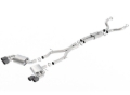 Picture of Borla 16-17 Chevy Camaro 6.2L 4in Dual CF Tips w/Black Core Dual Split Exit ATAK Catback Exhaust