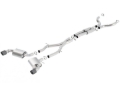 Picture of Borla 16-17 Chevy Camaro 6.2L 4.5in Carbon Fiber Tips Single Split Exit S-Type Catback Exhaust