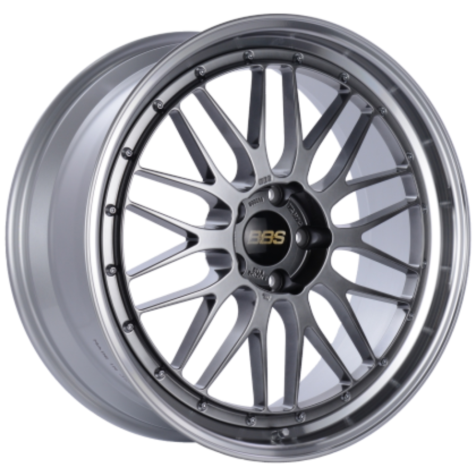 Picture of BBS LM 20x9 5x112 ET25 Diamond Black Center / Diamond Cut Lip Wheel -82mm PFS/Clip Required