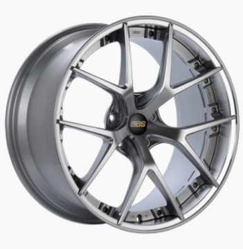 Picture of BBS RI-S 20x10 5x112 ET38 Diamond Silver Center / Diamond Cut Lip Wheel -82mm PFS/Clip Required