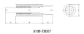 Picture of HKS Universal SS Hi-Power Muffler (120mm tip / 75mm piping) (SUS304 NO COATING)