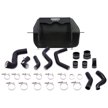 Picture of Mishimoto 2011-2014 Ford F-150 EcoBoost Black Intercooler w/ Black Pipes