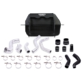 Picture of Mishimoto 2011-2014 Ford F-150 EcoBoost Black Intercooler w/ Polished Pipes