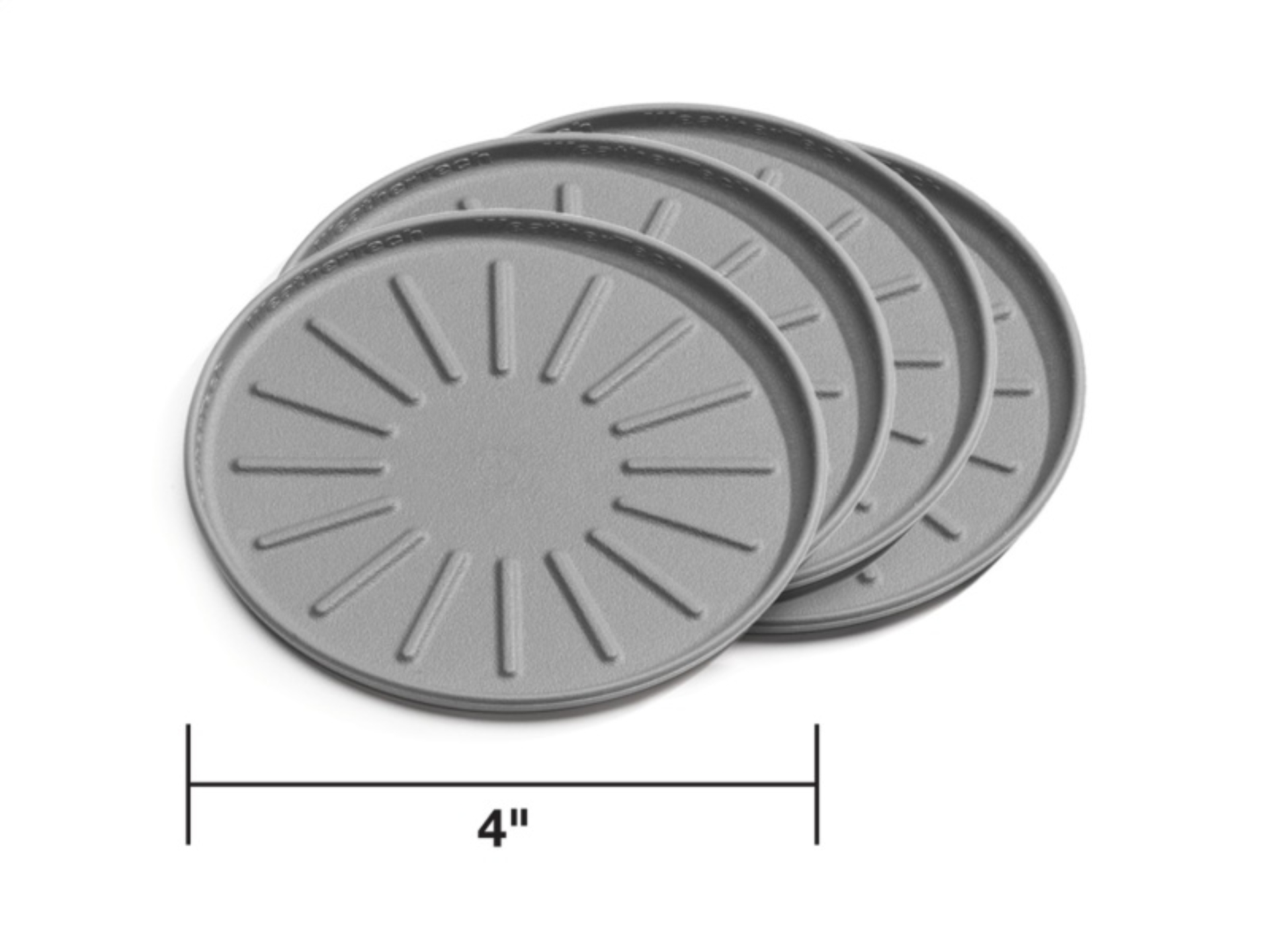 Picture of WeatherTech Round Coaster Set 4in. - Grey (Set of 4)