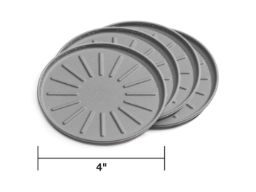 Picture of WeatherTech Round Coaster Set 4in. - Grey (Set of 4)