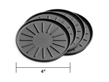 Picture of WeatherTech Round Coaster Set 4in. - Black (Set of 4)