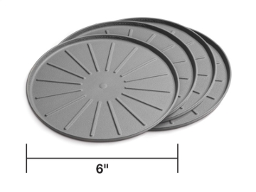 Picture of WeatherTech Round Coaster Set 6in. - Grey (Set of 4)