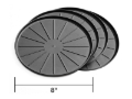 Picture of WeatherTech Home Surface Protectors 8in. - Black (Set of 4)