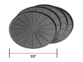 Picture of WeatherTech Home Surface Protectors 10in. - Black (Set of 4)