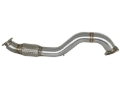 Picture of aFe Twisted Steel 3in Rear Down-Pipe/Mid Pipe 2017+ Honda Civic Type R I4 2.0L (t)