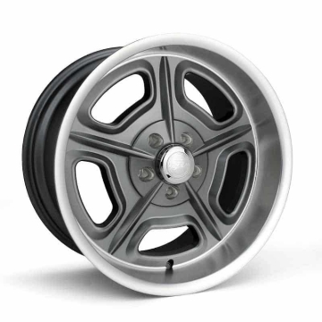 Picture of Race Star 92 Drag Star Bracket Racer Cap Short Plastic w/Medallion & Screws - Plated - Metallic Gray
