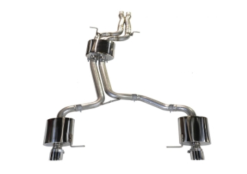 Picture of AWE Tuning Audi 8R Q5 3.2L Non-Resonated Exhaust System (Downpipe-Back) - Diamond Black Tips