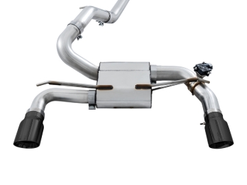 Picture of AWE Tuning Ford Focus RS SwitchPath Cat-Back Exhaust - Diamond Black Tips