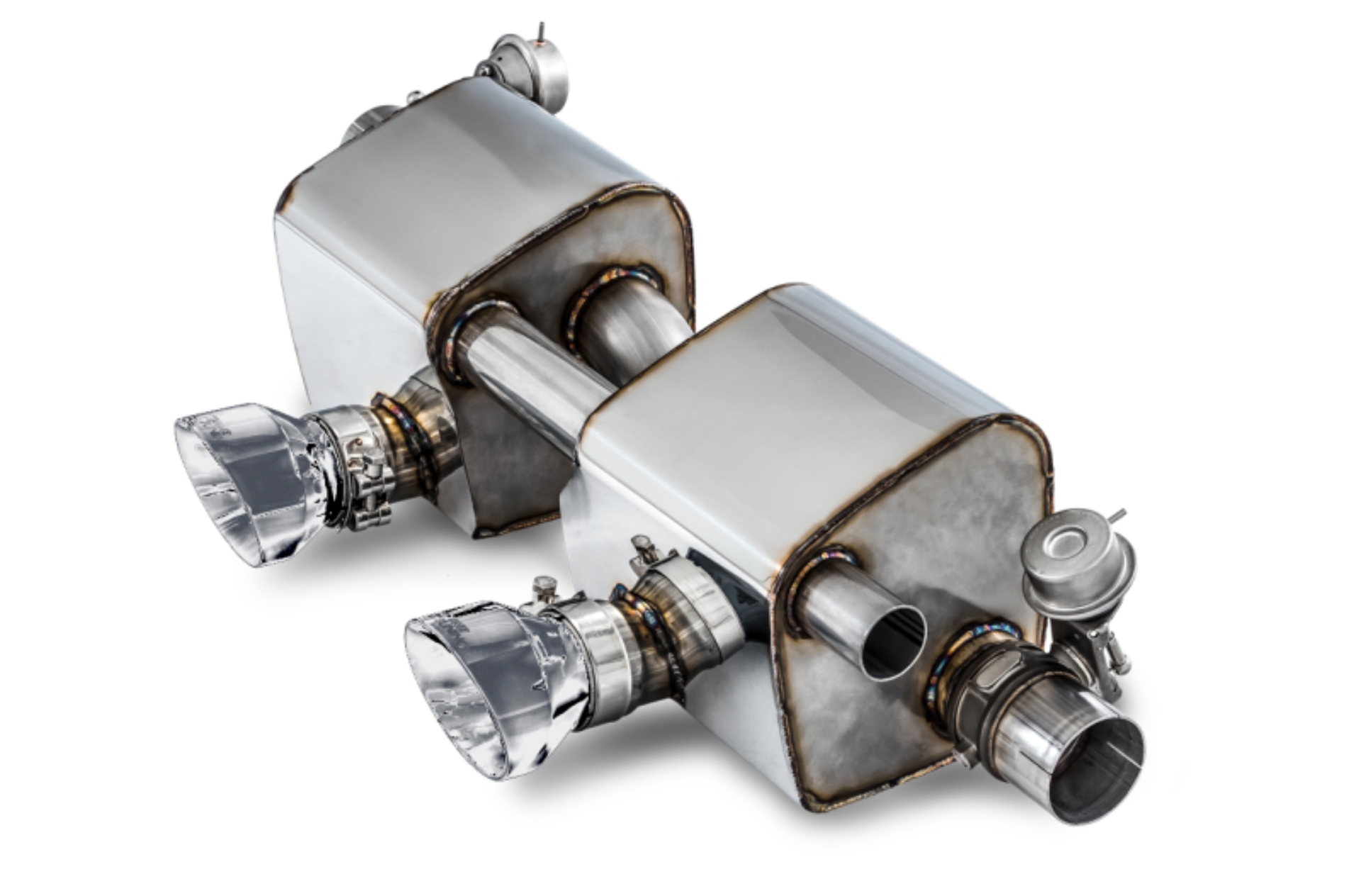 Picture of AWE Tuning Porsche 911 (991.2) Carrera / S SwitchPath Exhaust for PSE Cars - Chrome Silver Tips