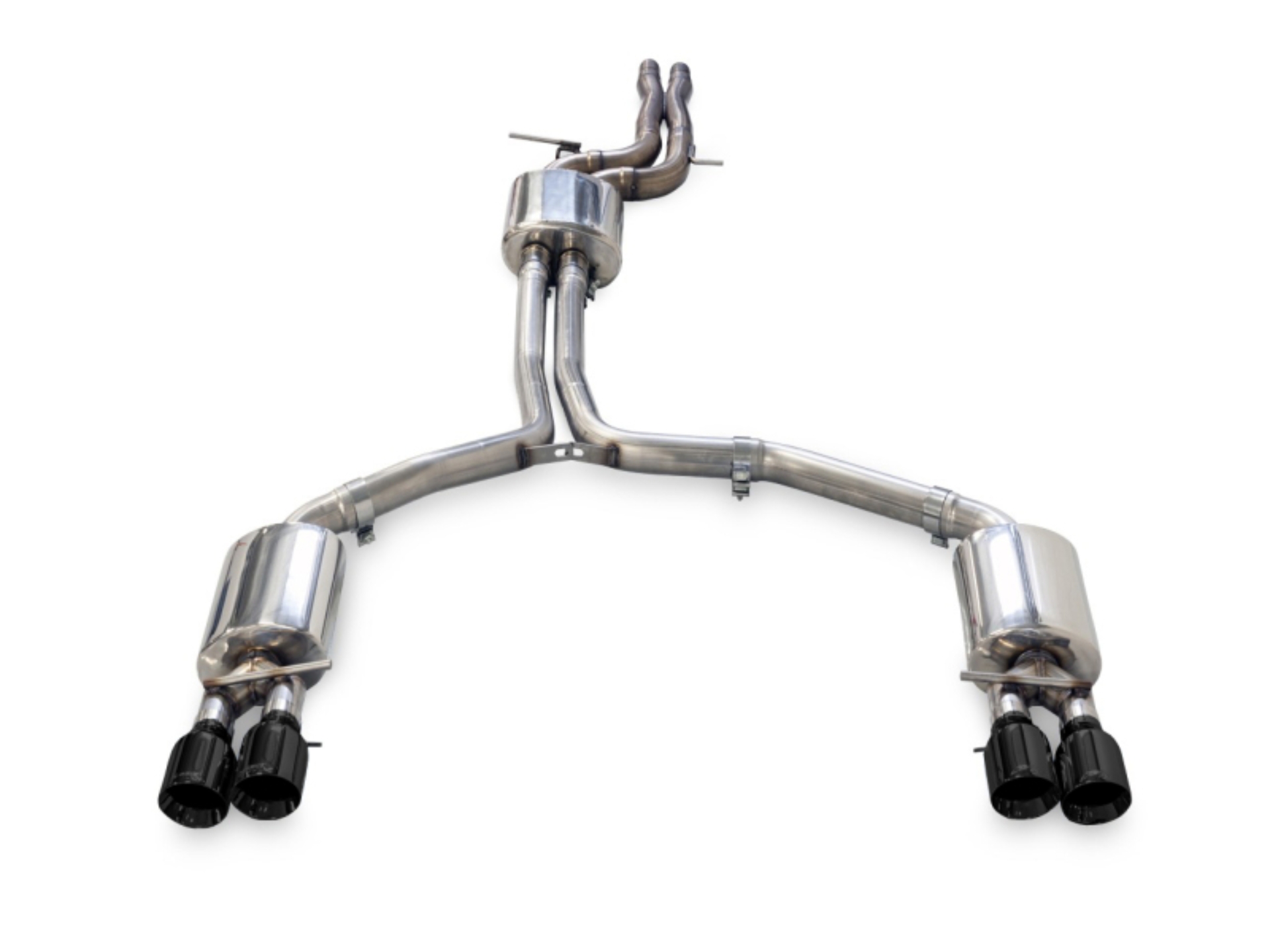 Picture of AWE Tuning Audi C7.5 A7 3.0T Touring Edition Exhaust - Quad Outlet Diamond Black Tips