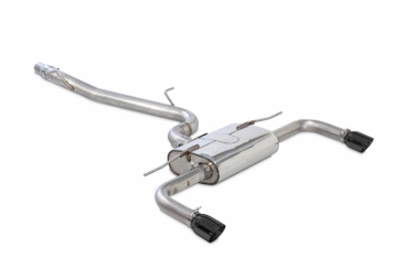 Picture of AWE Tuning Audi 8V A3 Touring Edition Exhaust - Dual Outlet Diamond Black 90 mm Tips